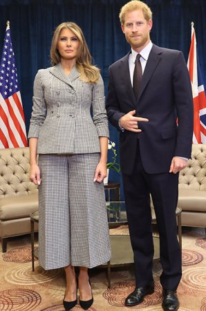 Первая встреча Мелании Трамп и принца Гарри