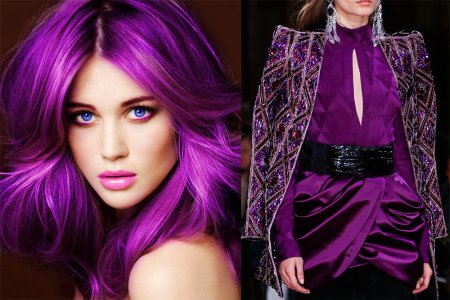 Одежда пурпурного цвета: с чем носить?