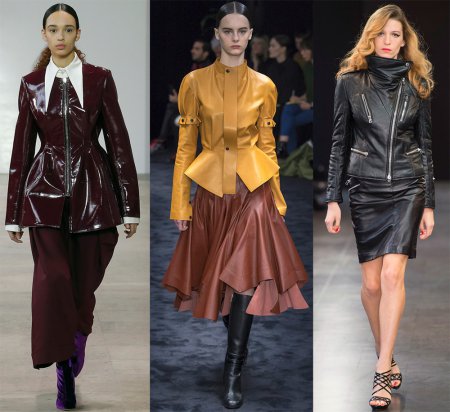Женские кожаные куртки: тенденции-2018