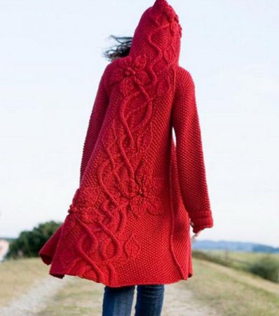 Модные красные пальто для ярких девушек