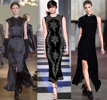 Красивые черные платья: модные тенденции 2018