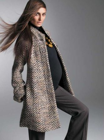 Модные пальто для беременных