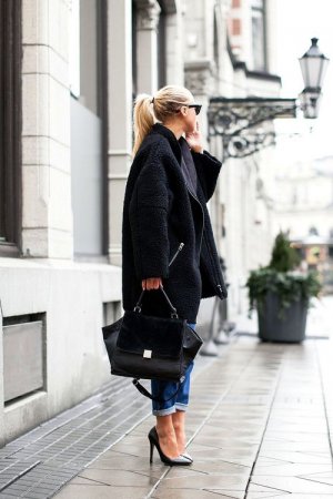 Черное пальто: с чем носить?