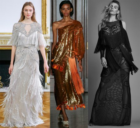 Модные платья с бахромой – 2018