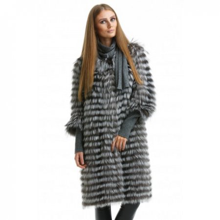 Модные пальто из чернобурки