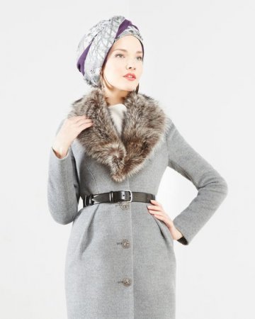 Модные зимние пальто с меховым воротником