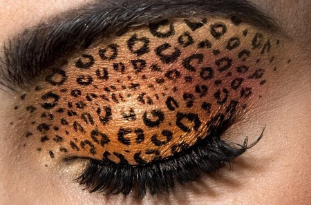 Леопардовый макияж глаз